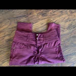 Donating 12/27 Burgundy skinny pants
